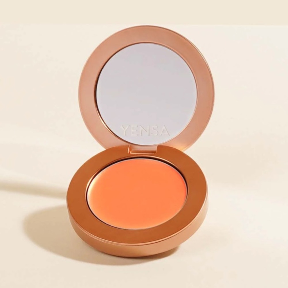 NEW Yensa Super Serum Silk Buildable Cream Blush in Peach Sunset